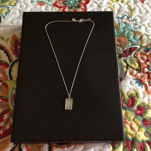 Stella and Dot silver chain, “With Love” charm.